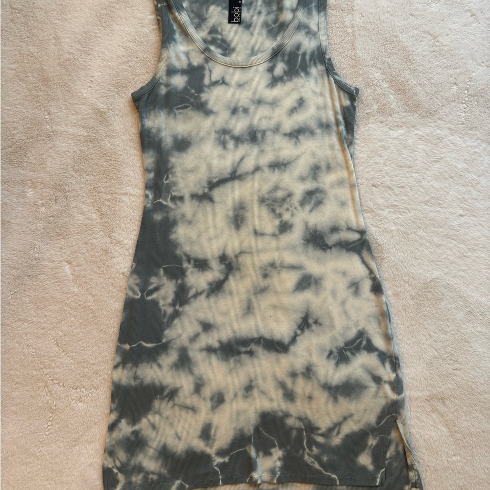 bobi Cloudy Tie-Dye Mini Dress